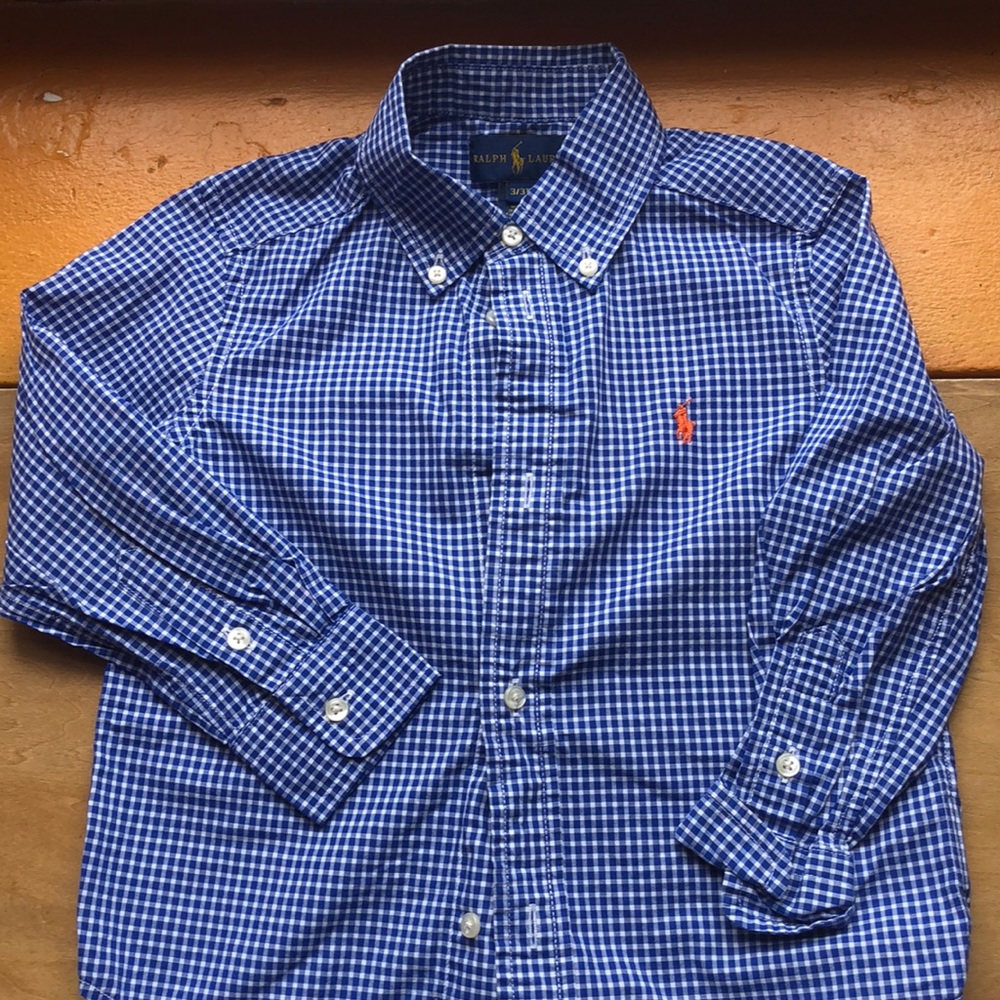 Boys Checkered Long Sleeve